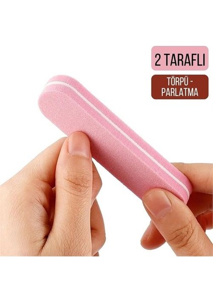 Hsnet Mini Tırnak Törpü ve Parlatma Blok Sünger 2 Yüzey - ME001W-50ORO9