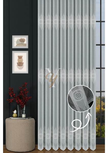 8P9553 - 12P9553 Tül Perde V-Fikse