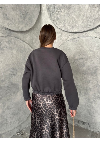 Üç Iplik Beli Lastikli Sweat Antrasit indirimleri