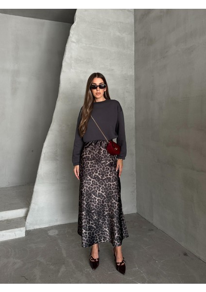 Üç Iplik Beli Lastikli Sweat Antrasit