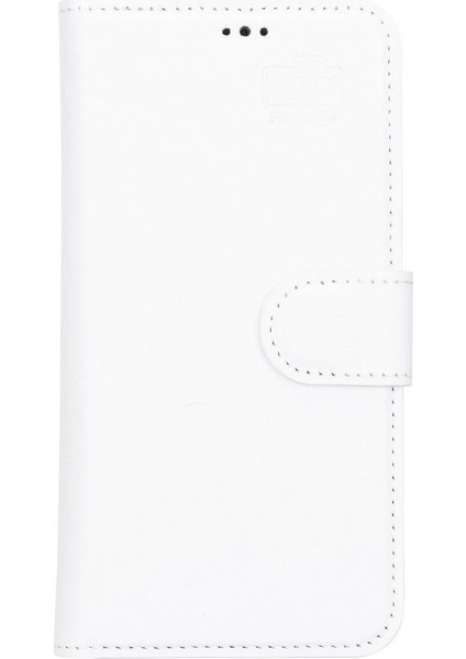 Apple iPhone 13 Uyumlu Deri Cüzdanlı Kılıf F3 Beyaz fırsatları