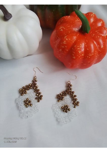 Kum Boncuklu El Yapımı Küpe modelleri