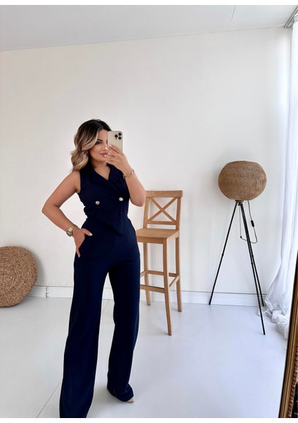 Kruvaze Tasarım Tulum Lacivert fiyatları