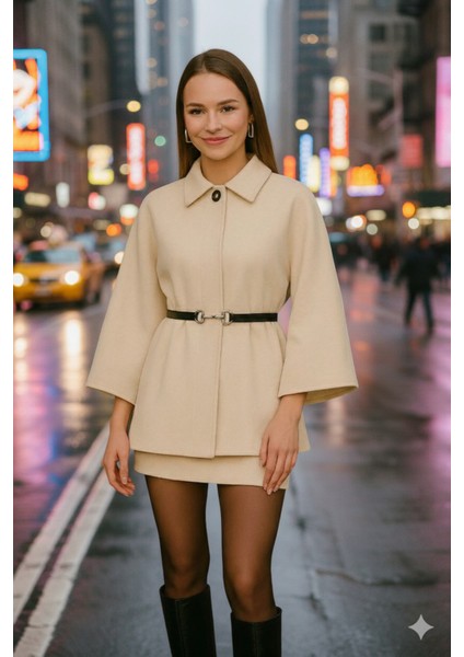 Yeni Sezon Bej Panço – Rahat ve Zarif Tesettür Stil