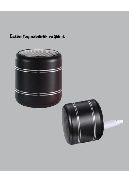 Mini Alüminyum Bluetooth Hoparlör Yüksek Bas Performansı - BI001V-4YS9Z1 fırsatları