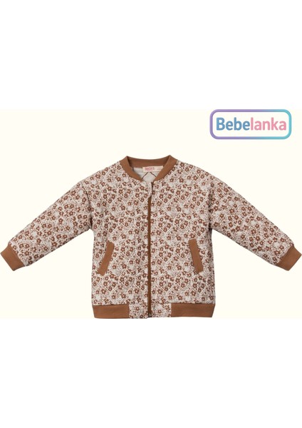 Kız Çocuk Çiçekli Bomber Ceket Sweatshirt ve Jean Pantolon 3'lü Takım fiyatları