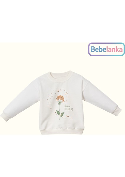 Kız Çocuk Çiçekli Bomber Ceket Sweatshirt ve Jean Pantolon 3'lü Takım modelleri