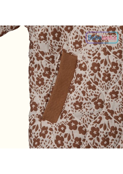 Kız Çocuk Çiçekli Bomber Ceket Sweatshirt ve Jean Pantolon 3'lü Takım indirimleri