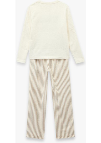 Rahat Kalıp Uzun Kollu Bisiklet Yaka 2'li Pijama Takımı fiyatları