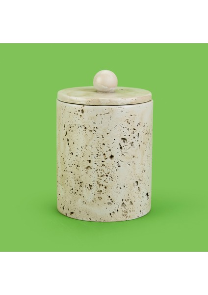 Bath Traverten Görünümlü Çöp Kovası - Gri - 2 Lt