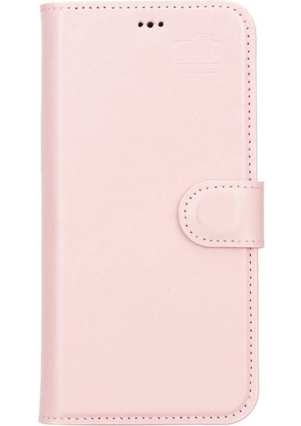 Apple iPhone 13 Pro Max Uyumlu Deri Cüzdanlı Kılıf Nu2 Pembe fırsatları