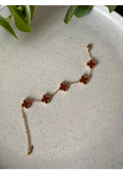 Bordo Yonca Bileklik fiyatları