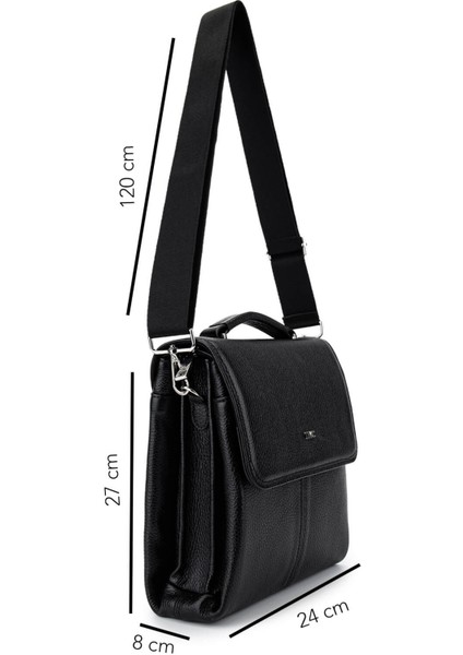 Erkek Hakiki Deri Siyah Postacı Çanta 1012 230203 Erk Cnt SK25-26 Sıyah fiyatları