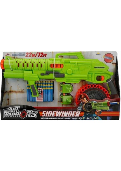 Air Warriors Sidewinder Sünger Mermi Atan Silah 30 Mermili