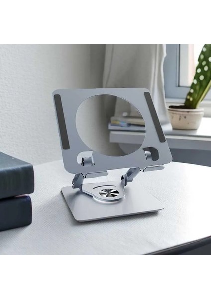 360° Döner Mekanizmalı Aluminyum Tablet Standı- Yüksek Taşıma Kapasiteli, Ayarlanabilir (5kg)