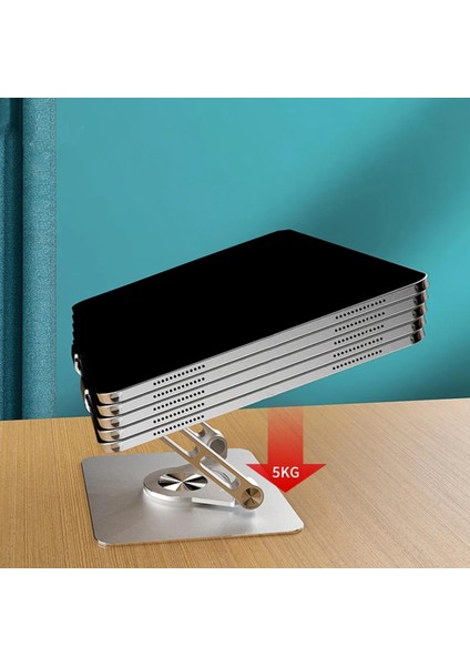 360° Döner Mekanizmalı Aluminyum Tablet Standı- Yüksek Taşıma Kapasiteli, Ayarlanabilir (5kg) fırsatları