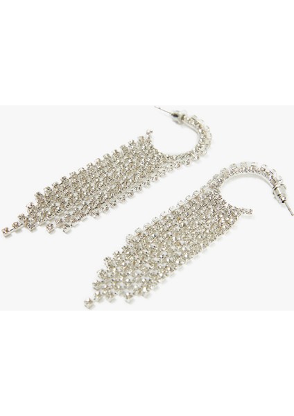 Sallantılı Taşlı Zincirli Halka Küpe fiyatları