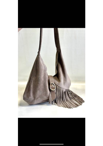 Mesbag Hakiki Süet Kadın Çanta