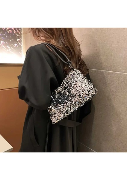 Kadın Pullu Payet Omuz Çantası (BC-1218GMŞ ) indirimleri