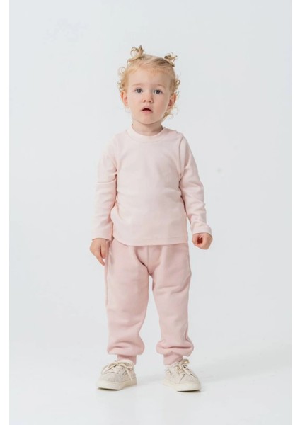 Queenkids Kız Bebek 52021 Yelekli 3'lü Takım Pembe fırsatları