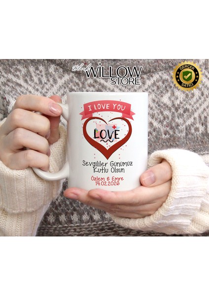 Sevgililer Günü,sevgiliye Özel,aşk,sevgi Porselen Kupa BARDAK-112