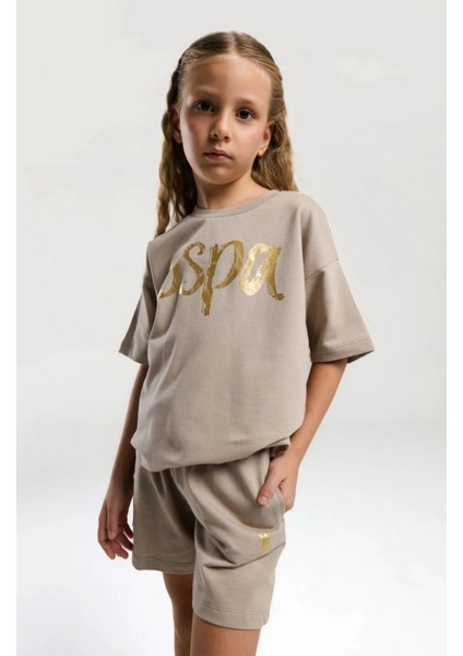 Queenkids Kız Çocuk 2082-4 Takım Kum