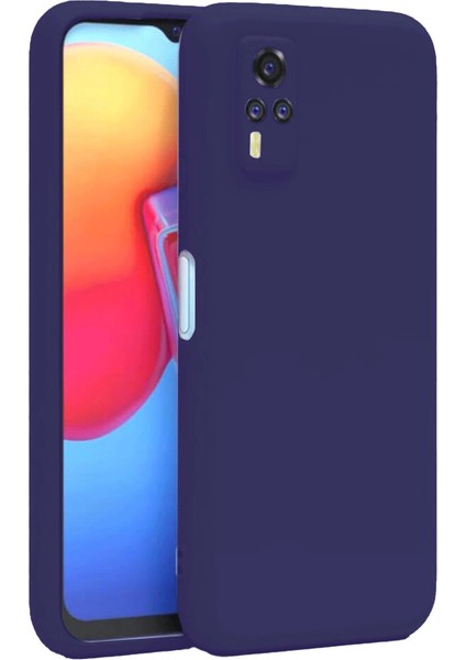Vivo Y53S Kılıf Nano Içi Kadife Silikon - Mor