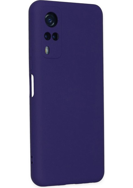 Vivo Y53S Kılıf Nano Içi Kadife Silikon - Mor modelleri