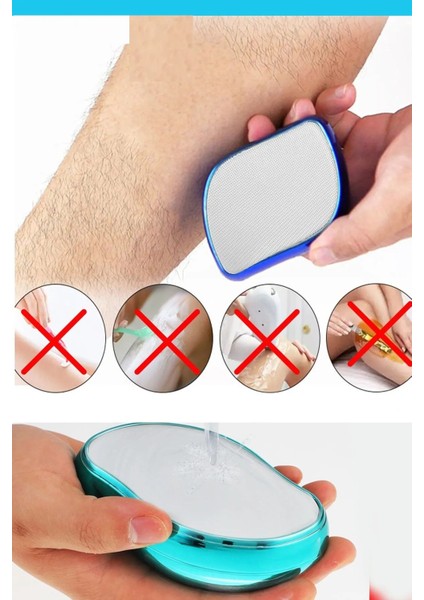 Kristal Epilatör Acısız Manuel Tüy Dökücü Epilatör Tüy Silgisi Epilasyon Aleti Kol Bacak Ko fırsatları