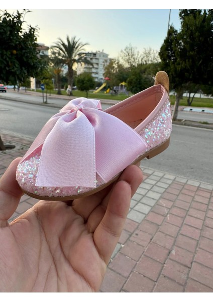 Babet Bow Cam Kırığı Kurdelalı Pembe Babet modelleri