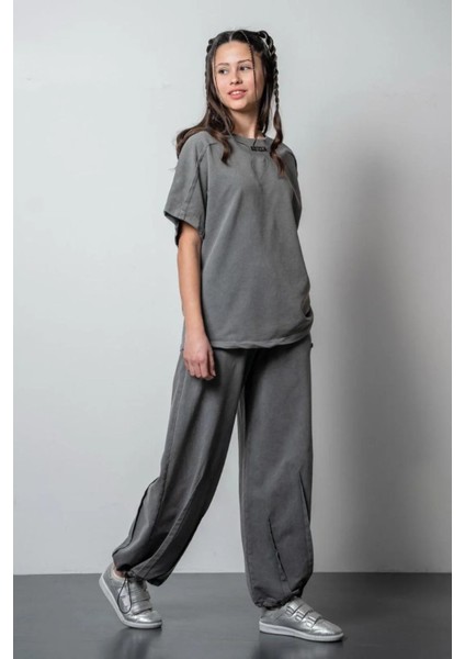 Queenkids Kız Çocuk 7478 Takım Antrasit