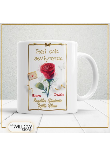 Sevgililer Günü,sevgiliye Özel,aşk,sevgi Porselen Kupa Bardak-32