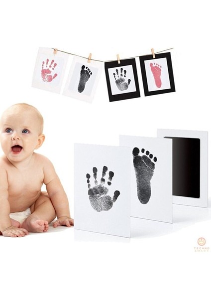 Bebek El Ayak Izi Fotoğraf Çerçevesi El Ayak Izi Kalıbı Seti modelleri