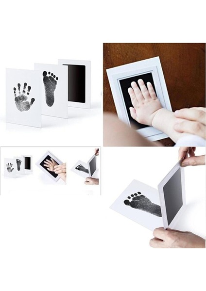 Bebek El Ayak Izi Fotoğraf Çerçevesi El Ayak Izi Kalıbı Seti fırsatları