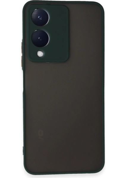 Vivo Y17S Kılıf Montreal Silikon Kapak - Yeşil