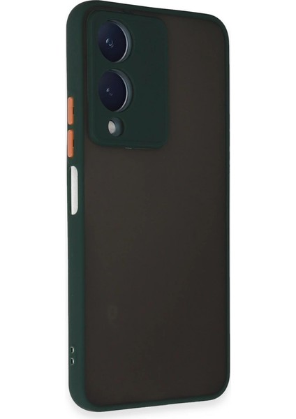Vivo Y17S Kılıf Montreal Silikon Kapak - Yeşil fiyatları