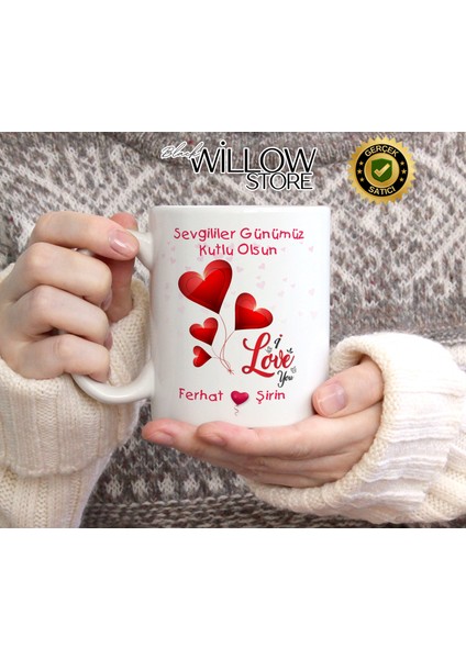 Sevgililer Günü,sevgiliye Özel,aşk,sevgi Porselen Kupa Bardak-85