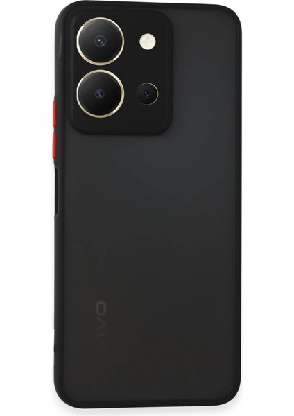 Vivo Y36 Kılıf Montreal Silikon Kapak - Siyah