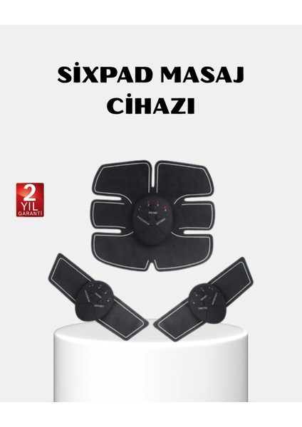 Ems Vücut Geliştirici Göbek ve Kol Pedli 6 Modlu Akıllı Kas Cihazı