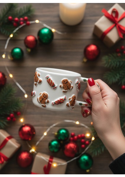 Kurabiye Şeker Seramik Kupa