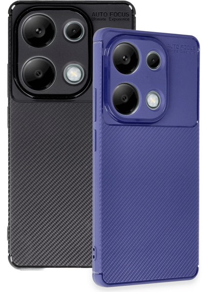 Xiaomi Redmi Note 13 Pro 4g Kılıf Auto Focus Karbon Kapak - Siyah modelleri