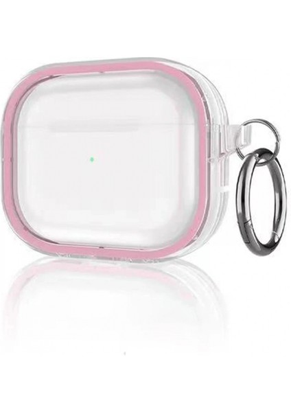 Airpods Pro 2 (2.nesil) Shiny Şeffaf Kılıf - Pembe