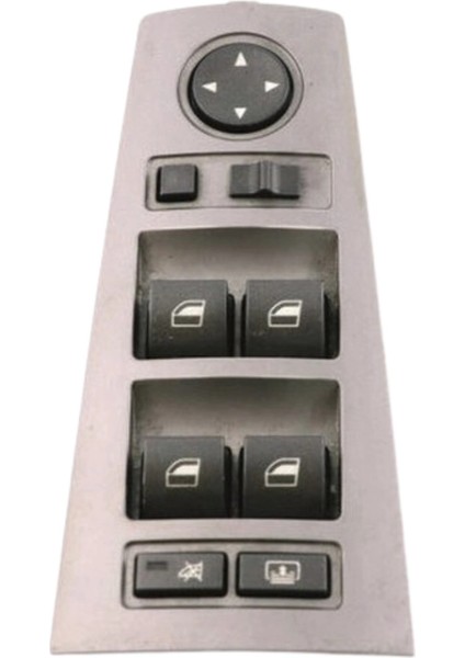 Bmw Cam Düğmesi E65 Ön Sol Gri Çerçeveli; Arka Güneşlik & Katlamalı Ayna