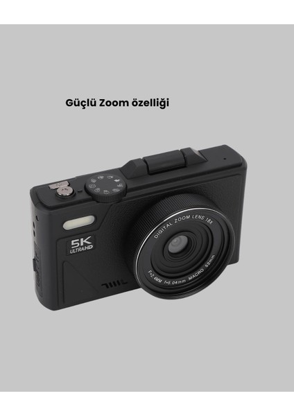 5k UHD Dijital Kamera 75MP Sensör 18X Zoom Stabilizasyonlu modelleri