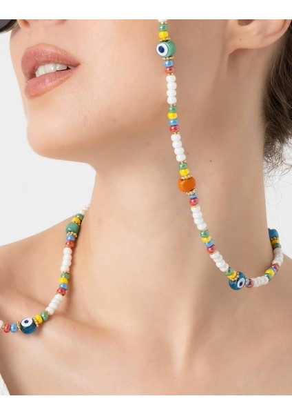 Db DİLEK BAŞ TASARIM Nazar Boncuklu ve Kum Boncuklu Gözlük Ipi fiyatları