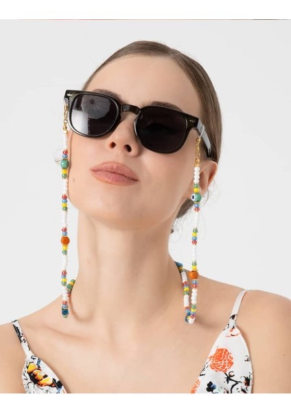 Db DİLEK BAŞ TASARIM Nazar Boncuklu ve Kum Boncuklu Gözlük Ipi