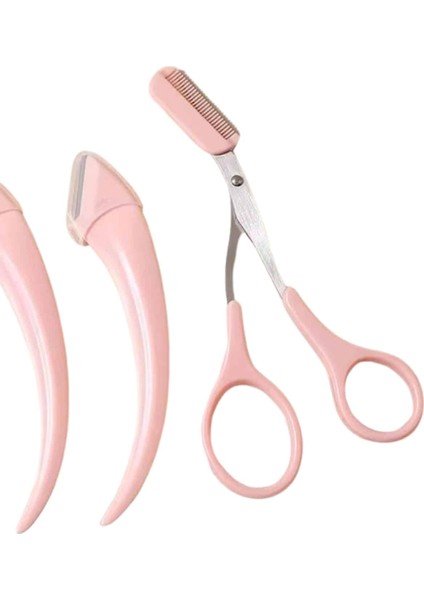 Taraklı Kaş Bıyık Makası ve Kaş Ustura Seti Kaş Bıyık Tüy Alma Epilasyon A - MK001R-4ODCE modelleri