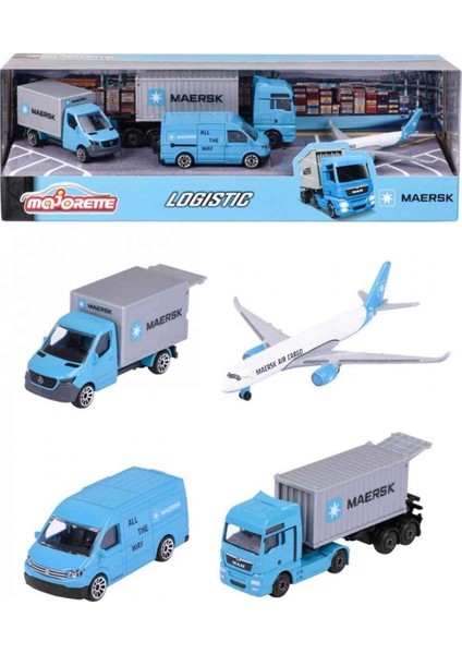 Majorette Maersk Temalı Lojistik 4'lü Koleksiyon Paketi indirimleri