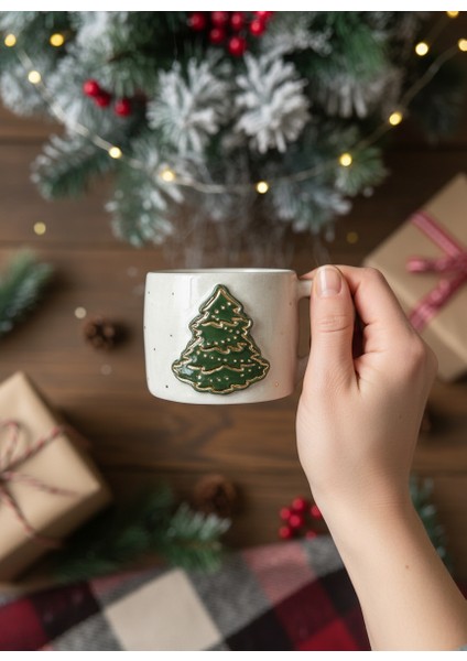 Yılbaşı Ağaçlı 2'li Stoneware Fincan Takımı fiyatları