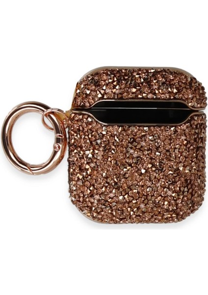 Airpods 2 (2.nesil) Mira Taşlı Kılıf - Rose Gold fiyatları